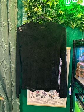 Sheer Spider Web Top